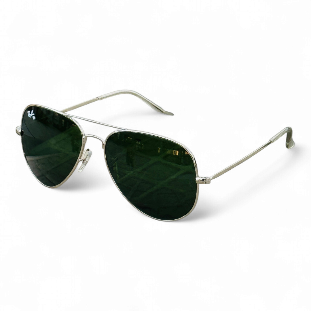 Rayban – 3026 – 62 – Silver Black – Metal – Sunglasses – Unisex