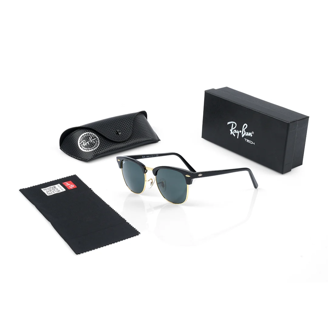 Club Master- Sunglasses – Black Gold / G-15 Green
