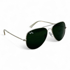 Rayban – 3026 – 62 – Silver Black – Metal – Sunglasses – Unisex